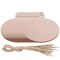 Christmas Wooden Crafts Hanging Ornaments Christmas Tree Decoration Unfinished Wood Cutouts for DIY Blank Slices to Paint (50PCs Round Style)